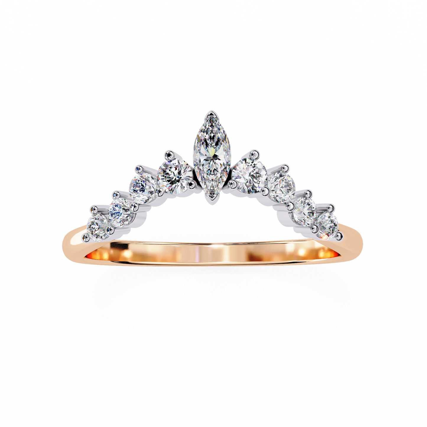 Marquise Crown Diamond Ring