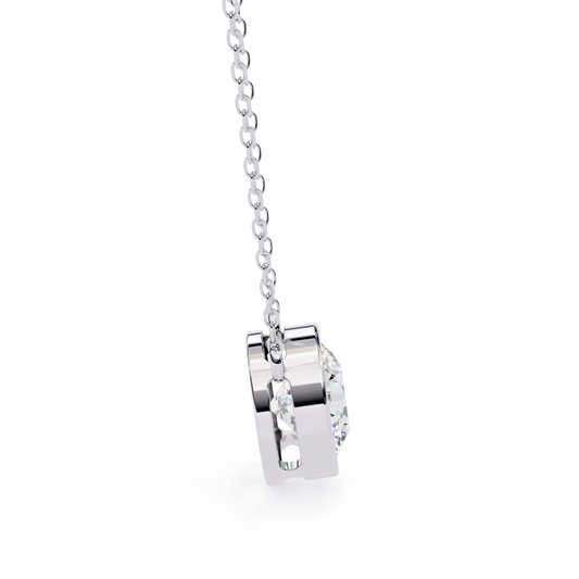 Solara Round Solitaire Pendant