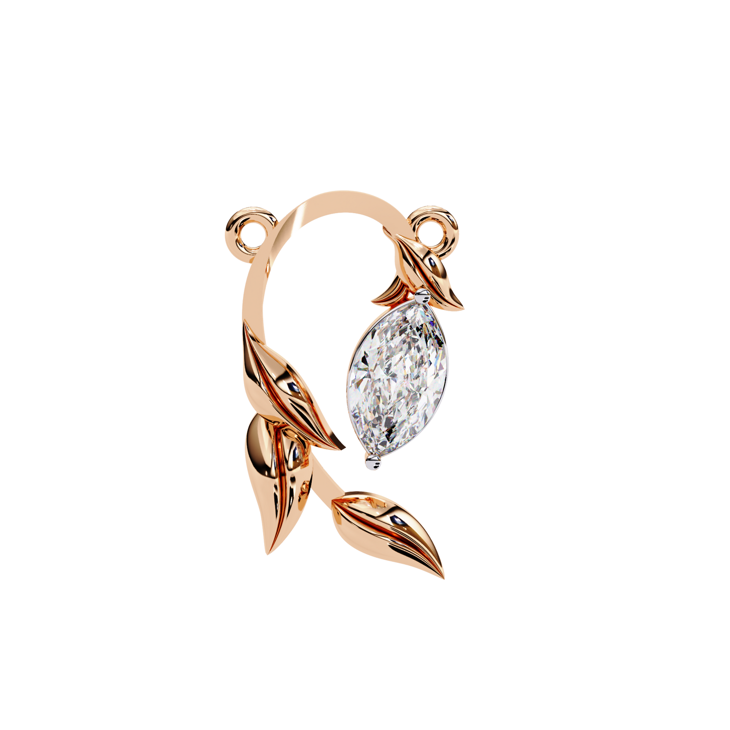 Liora Leaf Drop Pendant