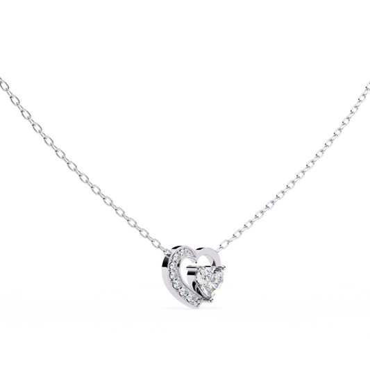 Amora Heart Halo Pendant