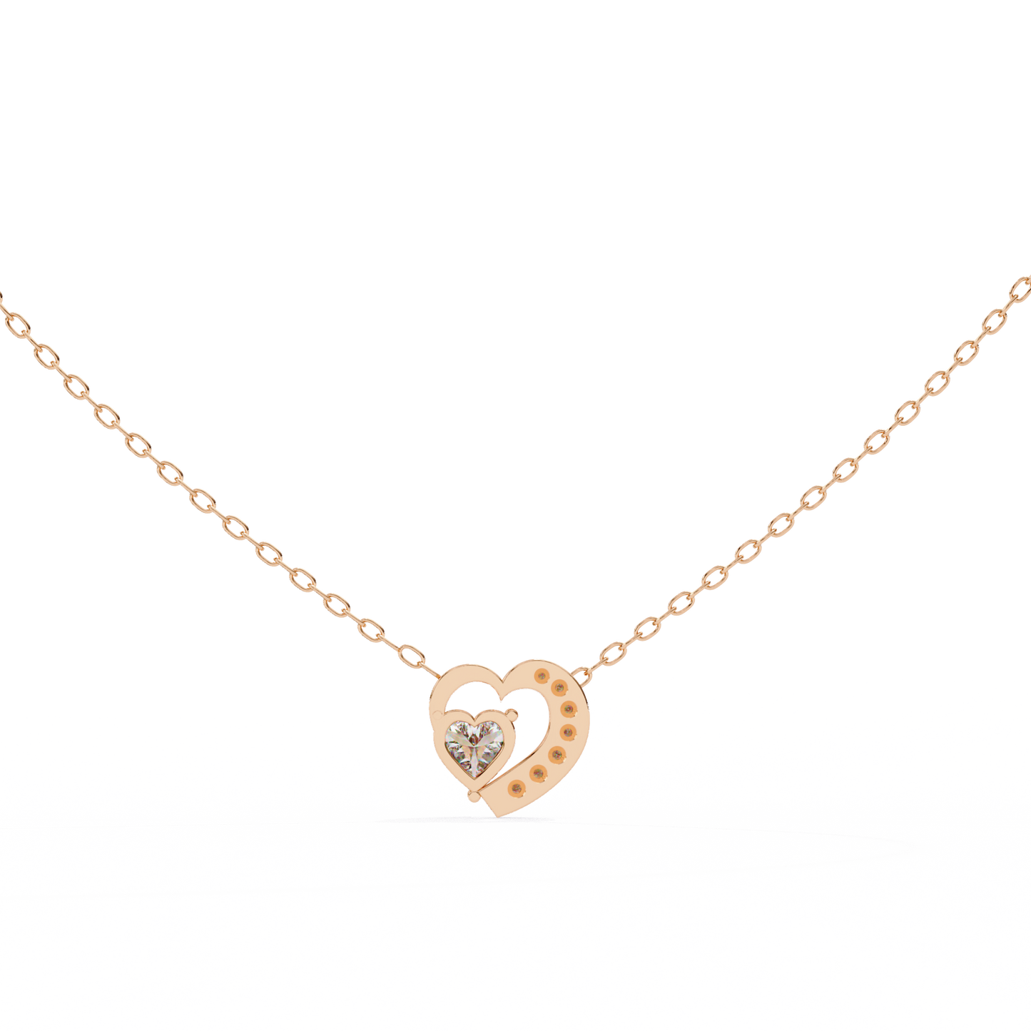 Amora Heart Halo Pendant