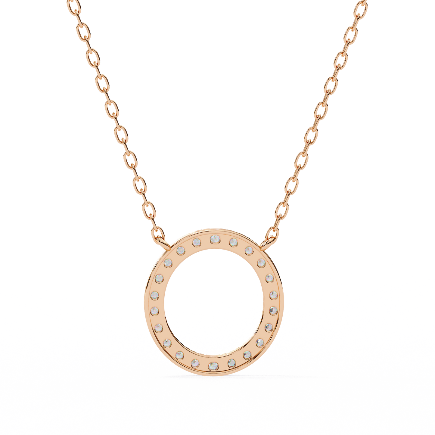 Aureon Circle Halo Pendant