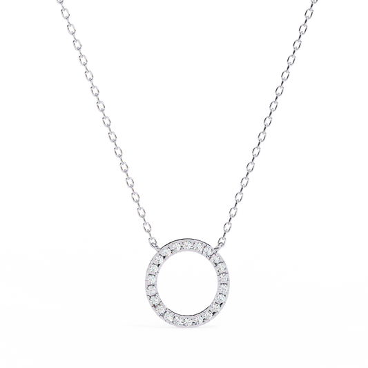 Aureon Circle Halo Pendant