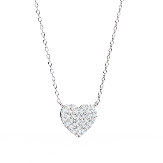 Pavé Heart Diamond Pendant