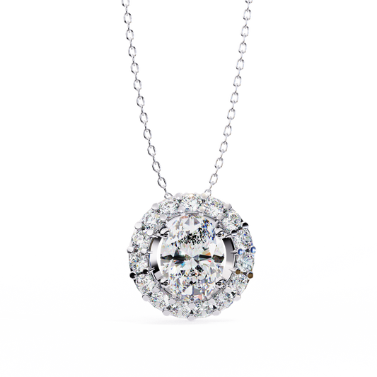 Elaris Halo Diamond Pendant