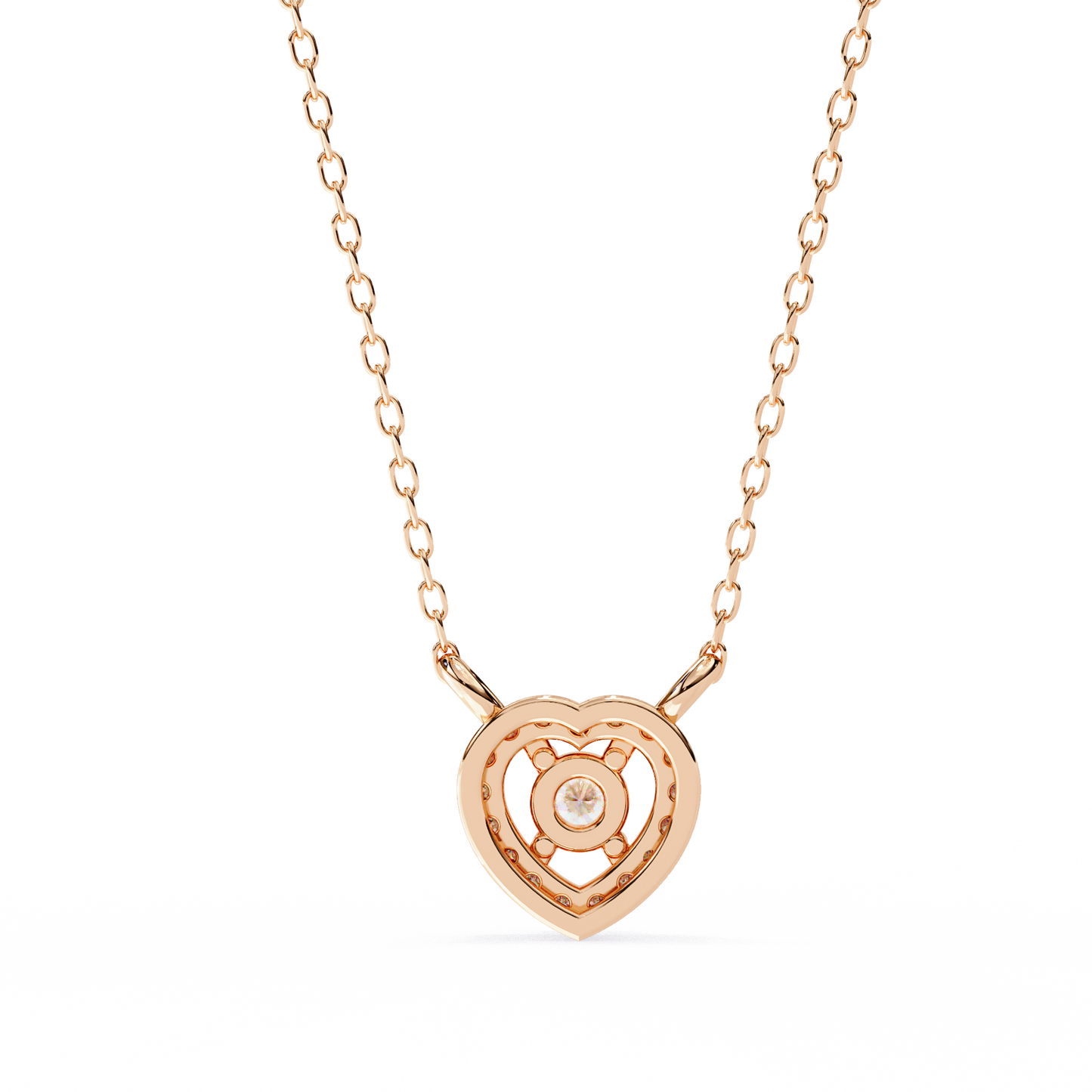 Amora Heart Halo Pendant