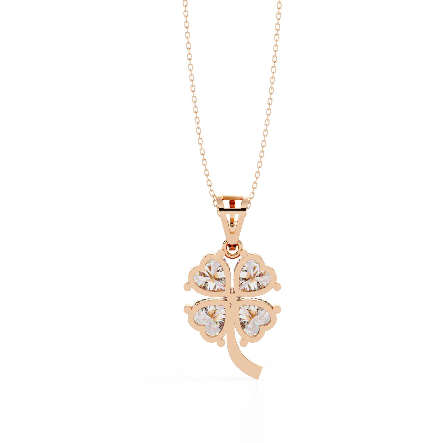 Clover Bloom Diamond Pendant