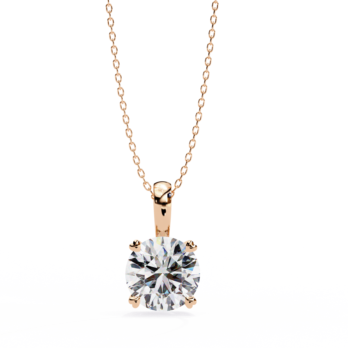 Celeste Classic Solitaire Diamond Pendant