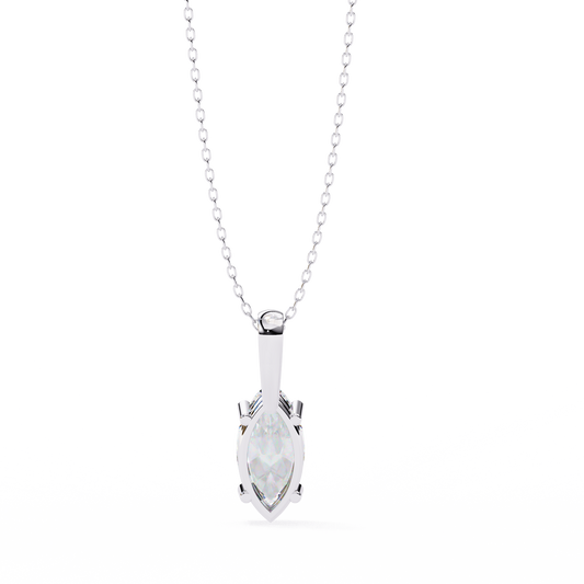 Solitaire Marquise Diamond Pendant