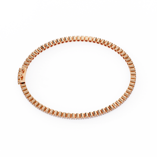 Baguette Diamond Tennis Bracelet