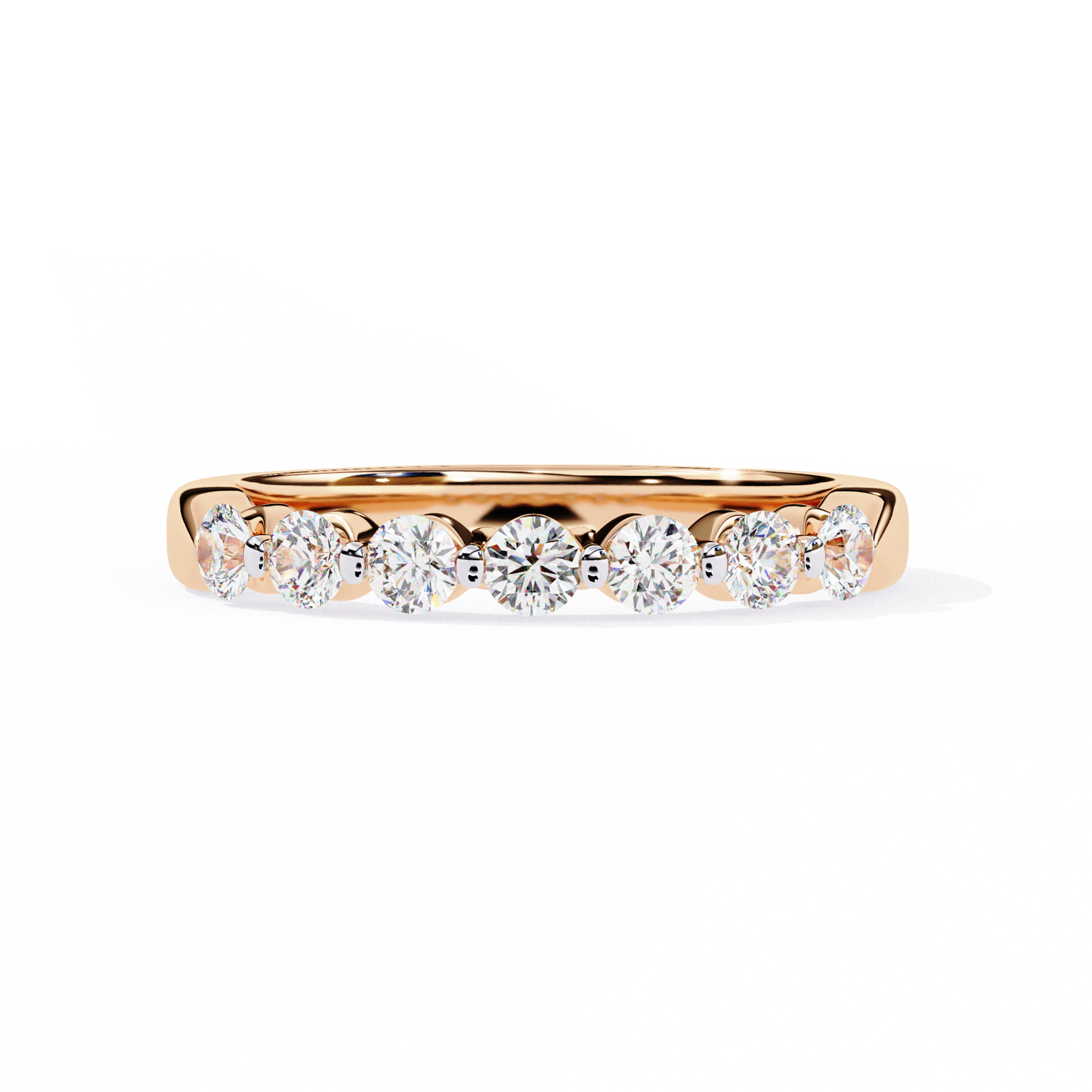 Half Eternity Diamond Band Ring