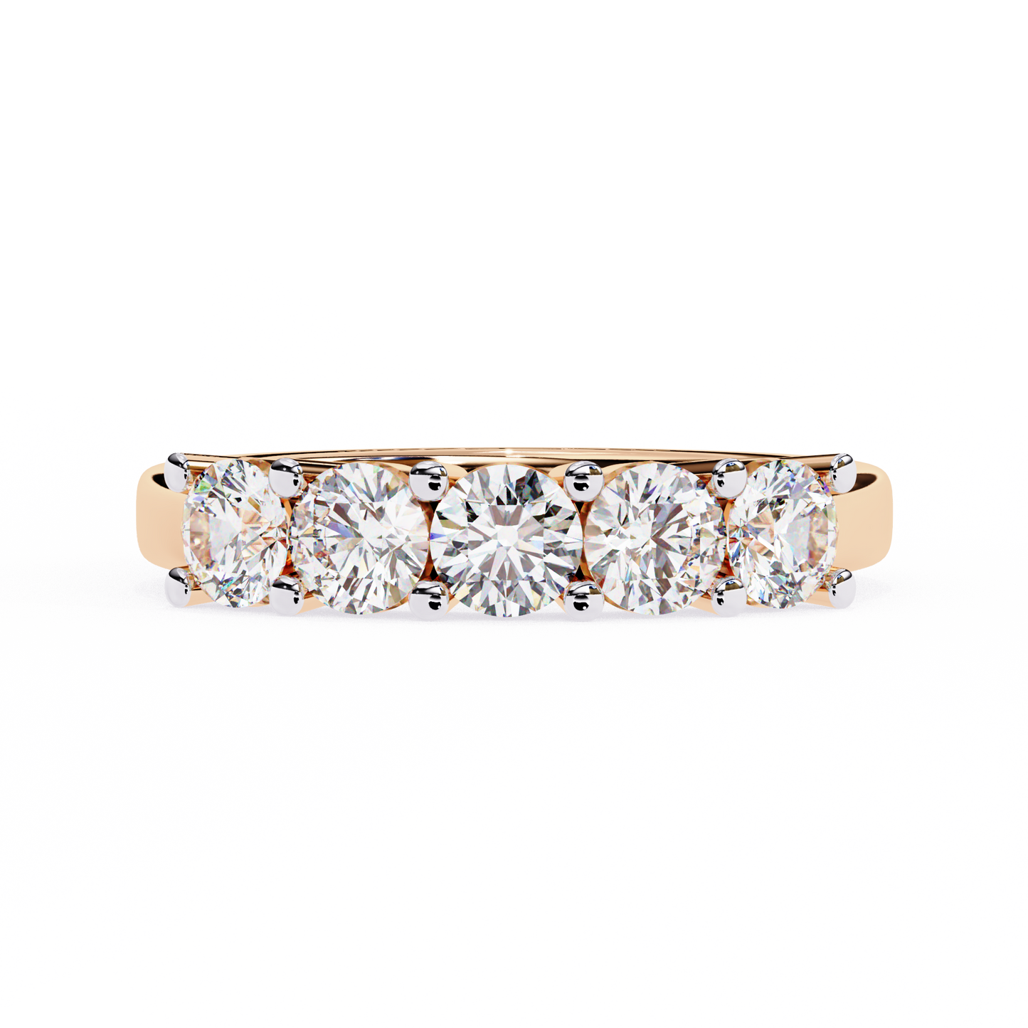 Five Stone Round Diamond Ring