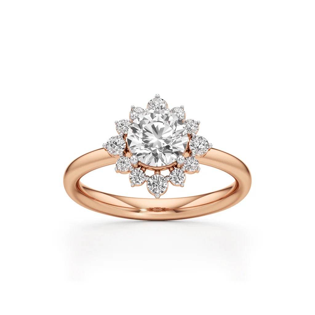 1.25Ct Brilliant Round Halo Ring