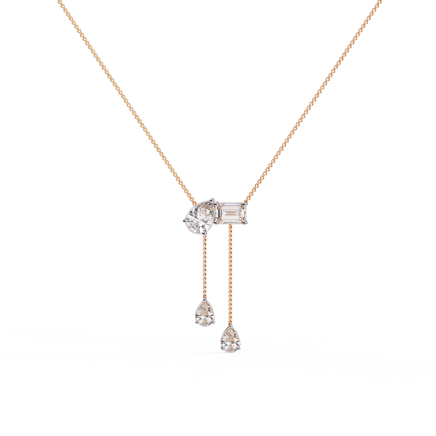 Dual Grace Drop Necklace