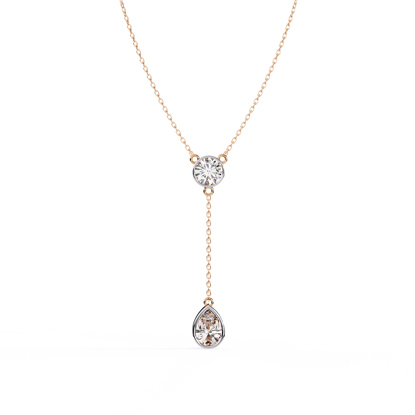 Aurielle Drop Diamond Necklace