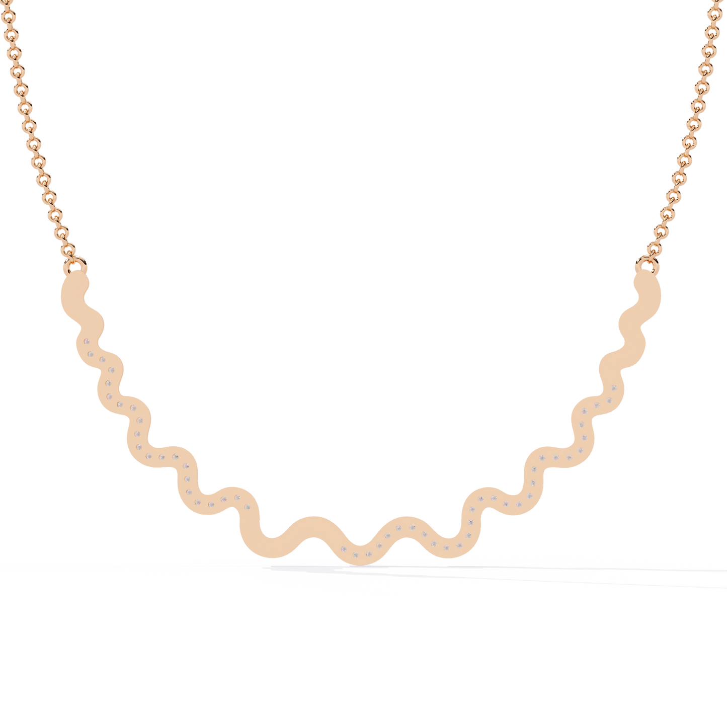 Serpentine Spark Curve Necklace