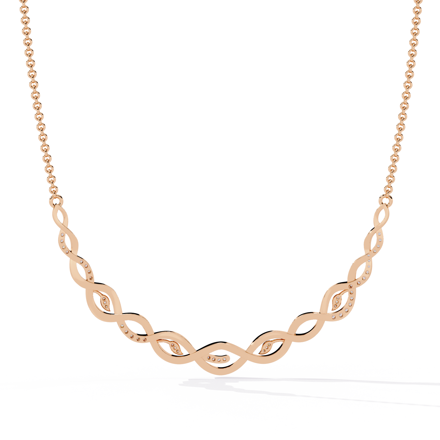 Eterna Twist Link Necklace