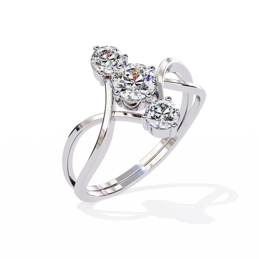 Celeste Trinity Diamond Ring