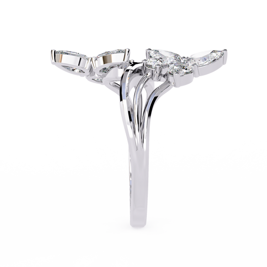 Elara Oval Bloom Diamond Ring