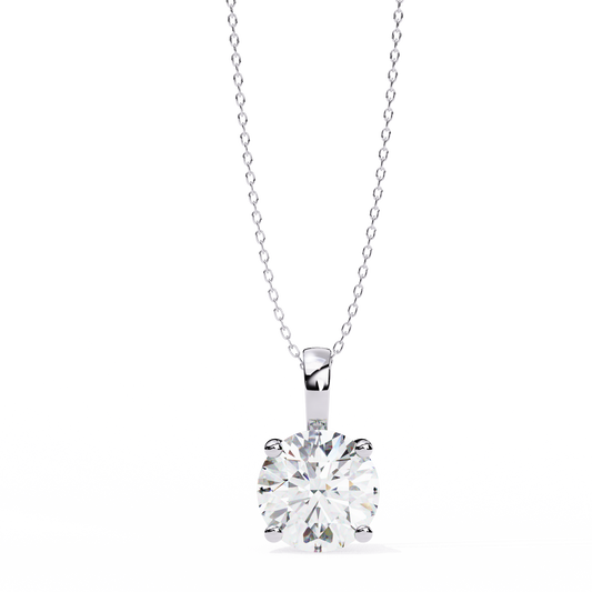 Radiant Solitaire Diamond Pendant