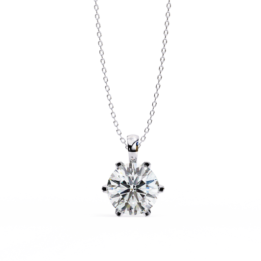 Aurora Classic Solitaire Diamond Pendant