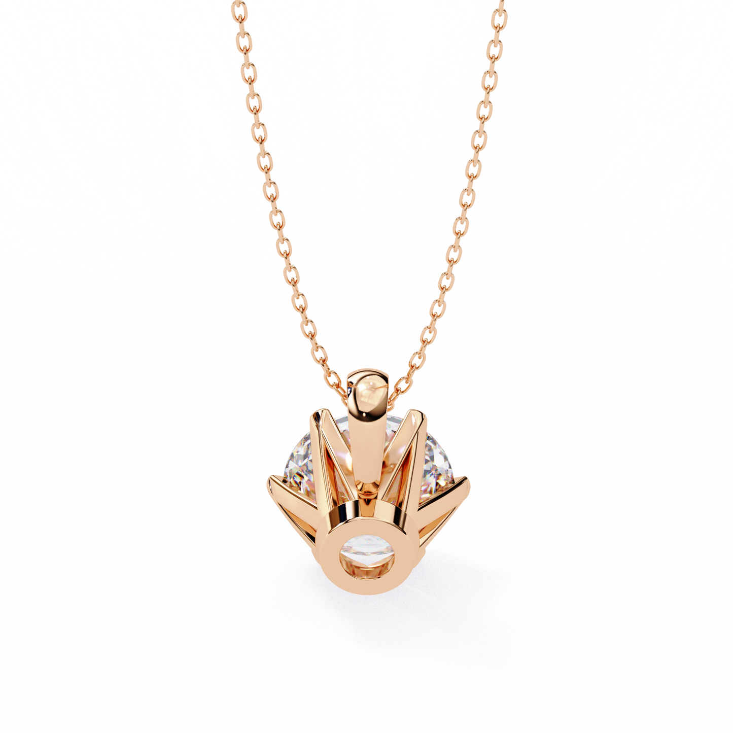 Aurora Classic Solitaire Diamond Pendant