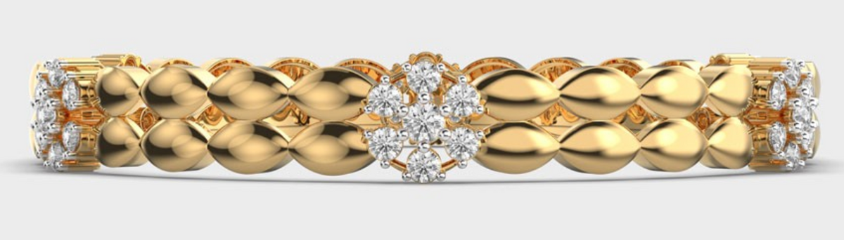 Elevate Drop Blossom Diamond Bangle