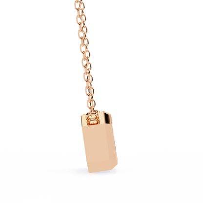 Regal Emerald Cut Solitaire Pendant