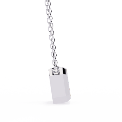 Regal Emerald Cut Solitaire Pendant