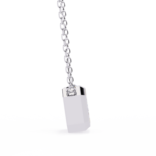 Regal Emerald Cut Solitaire Pendant