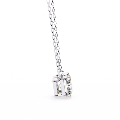 Radiant Emerald-Cut Diamond Pendant