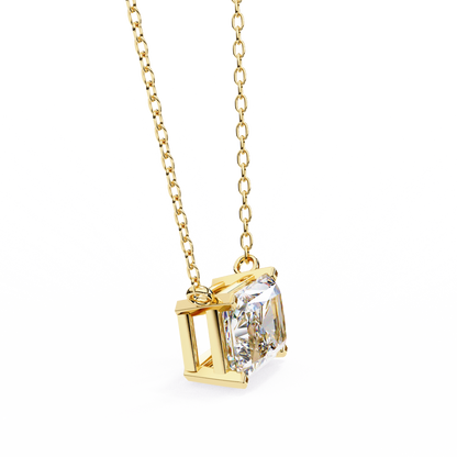 Radiant Emerald-Cut Diamond Pendant