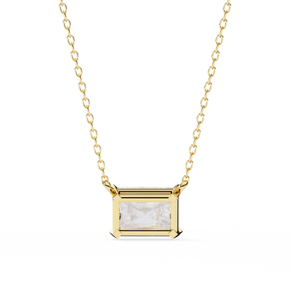 Radiant Emerald-Cut Diamond Pendant