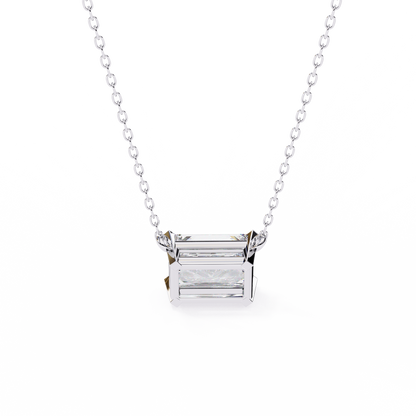 Radiant Emerald-Cut Diamond Pendant