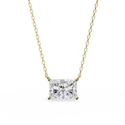 Radiant Emerald-Cut Diamond Pendant