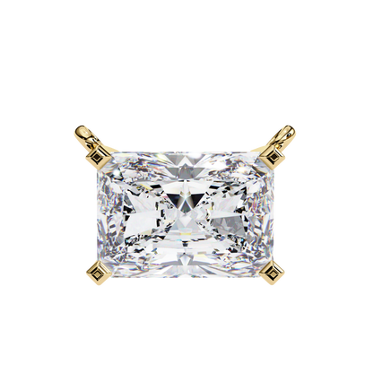 Radiant Emerald-Cut Diamond Pendant