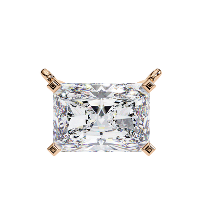 Radiant Emerald-Cut Diamond Pendant