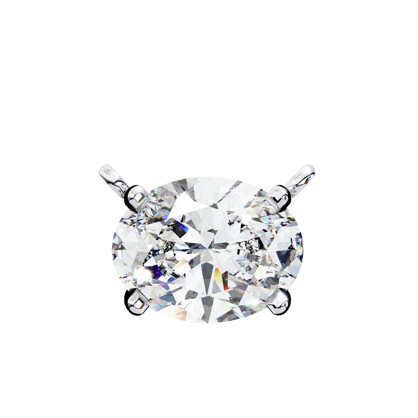 Aurelia Oval Solitaire Pendant