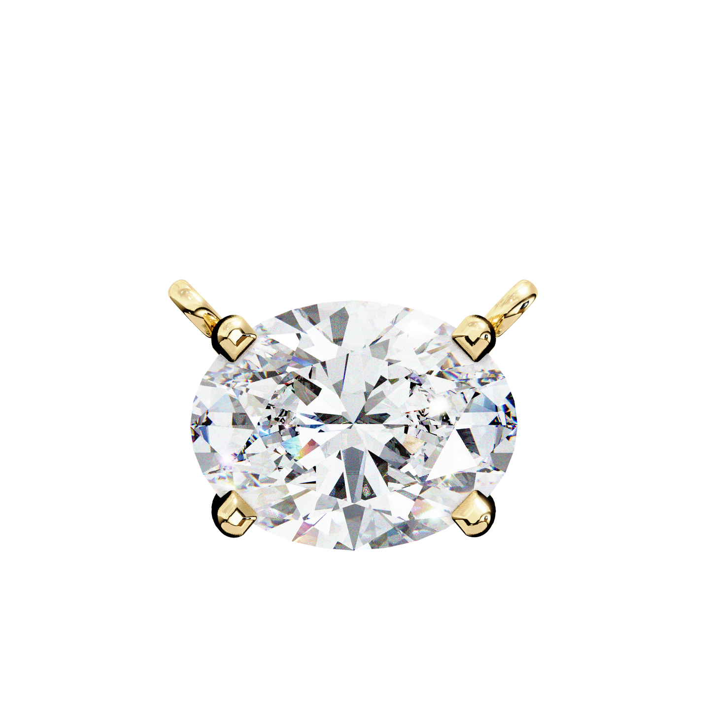Aurelia Oval Solitaire Pendant