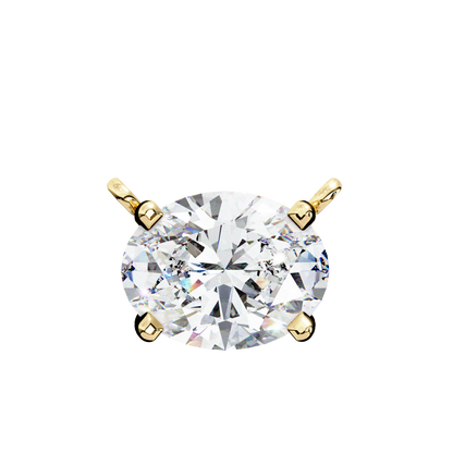 Aurelia Oval Solitaire Pendant