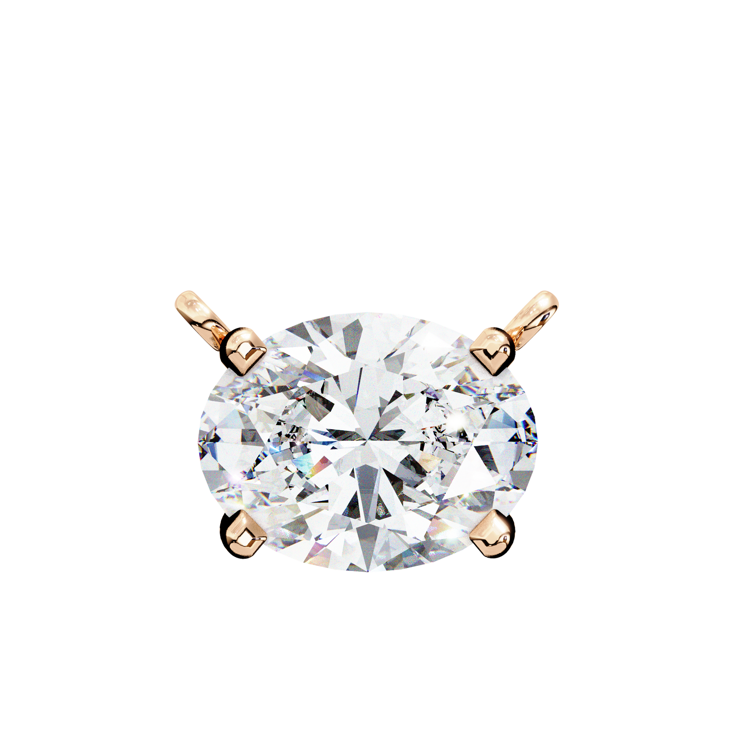 Aurelia Oval Solitaire Pendant