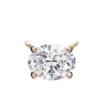 Aurelia Oval Solitaire Pendant