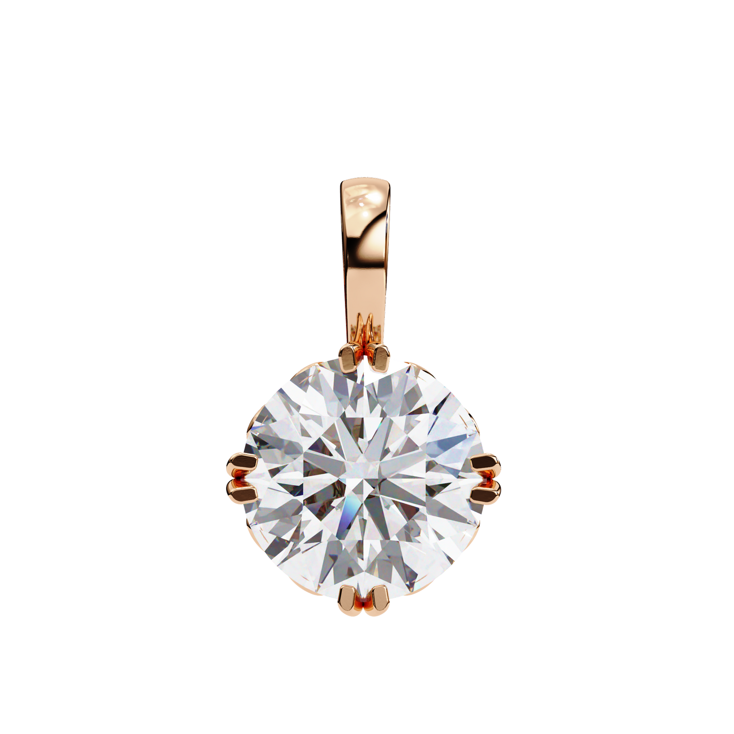 Aurelia Gold Solitaire Diamond Pendant