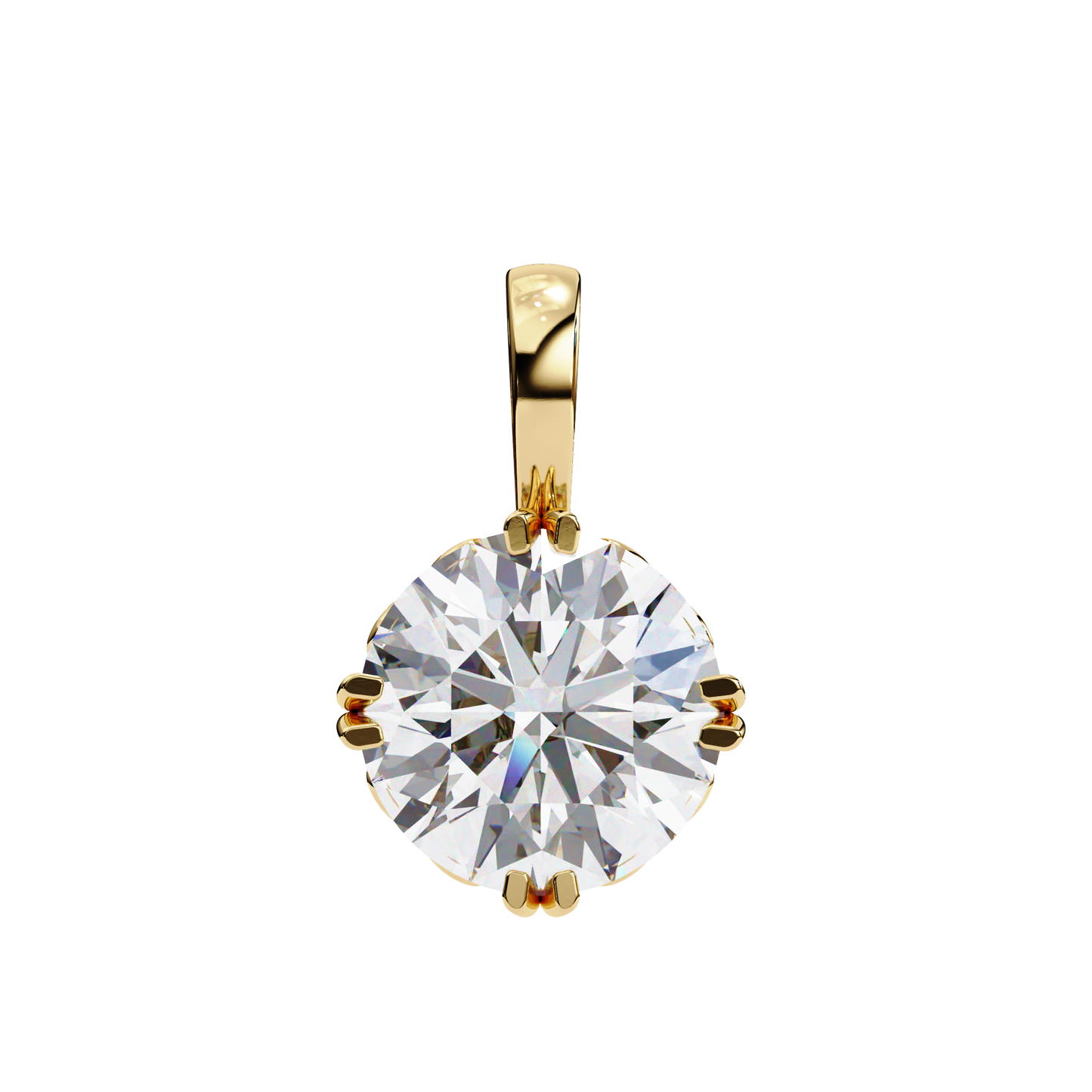 Aurelia Gold Solitaire Diamond Pendant