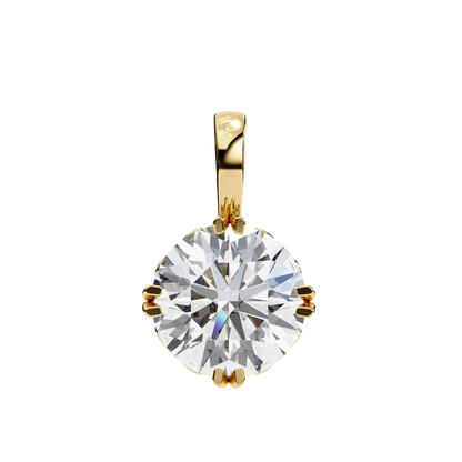 Aurelia Gold Solitaire Diamond Pendant