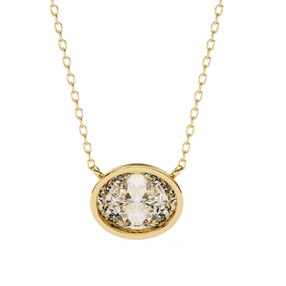 Aura Bezel Solitaire Pendant