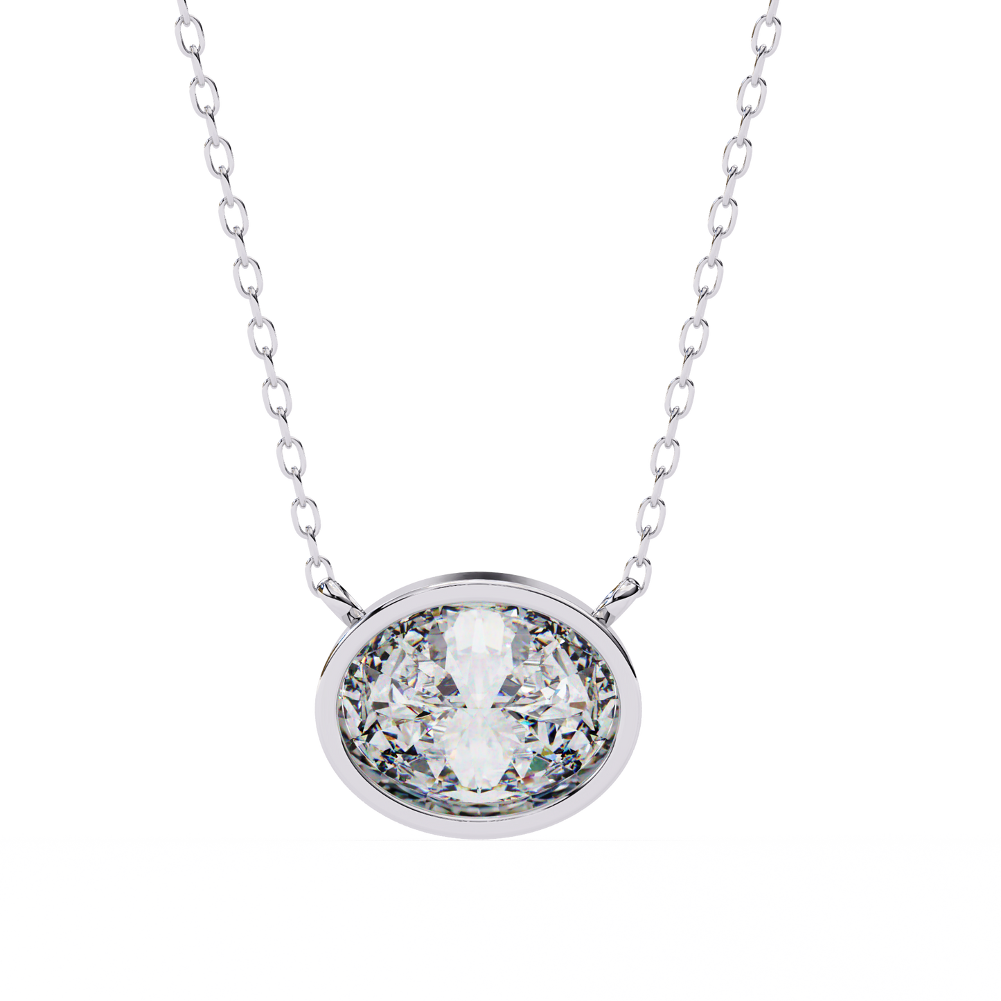 Aura Bezel Solitaire Pendant