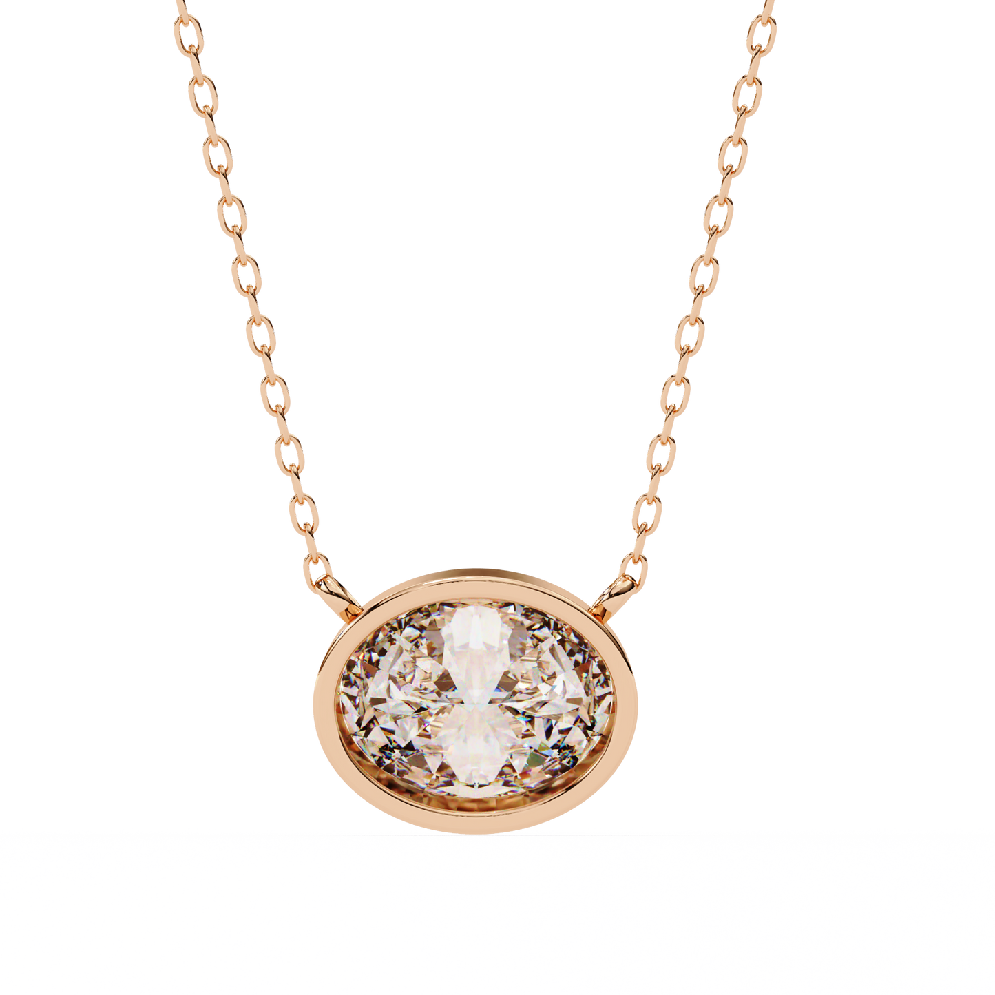 Aura Bezel Solitaire Pendant