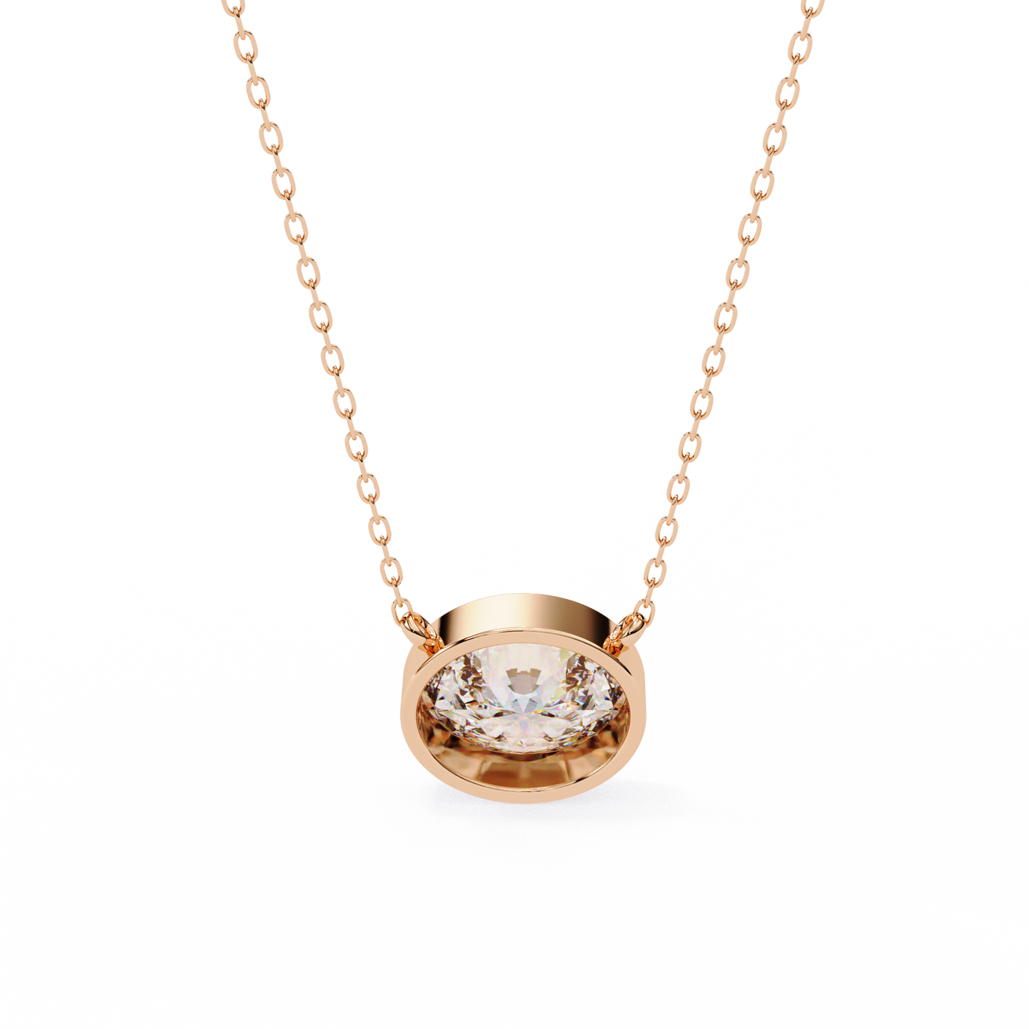 Aura Bezel Solitaire Pendant
