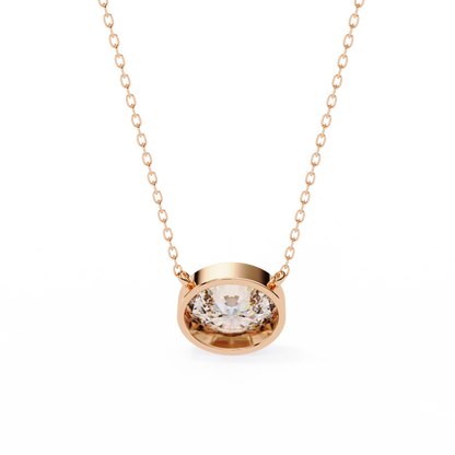 Aura Bezel Solitaire Pendant